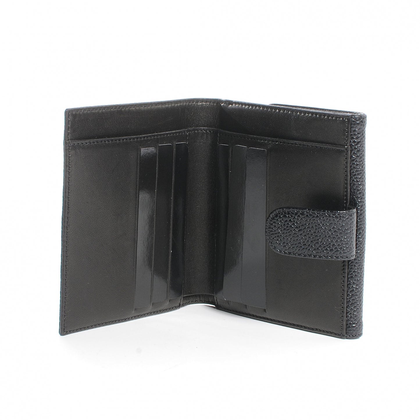 Caviar Compact CC Wallet Black