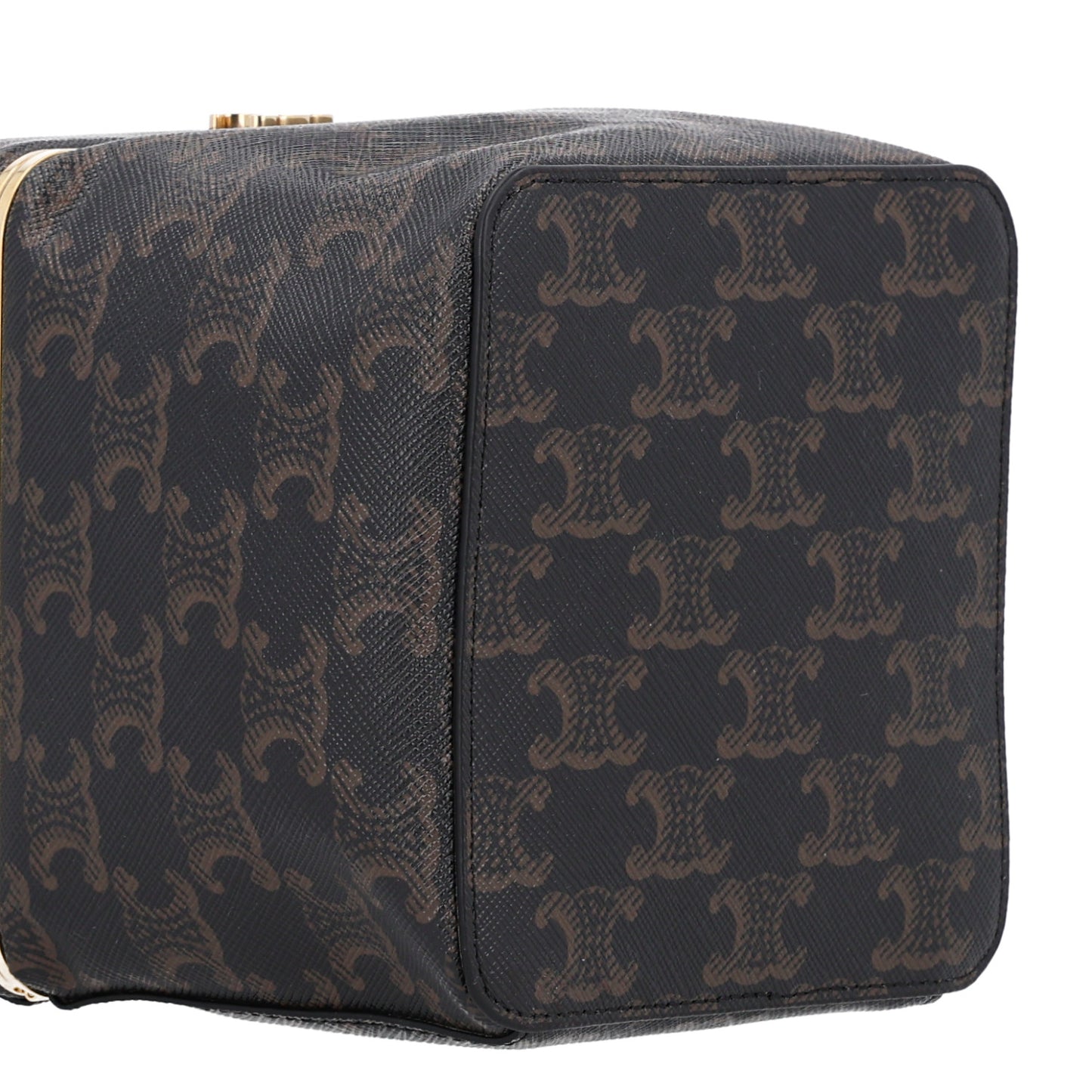 Calfskin Triomphe Cube Frame Bag