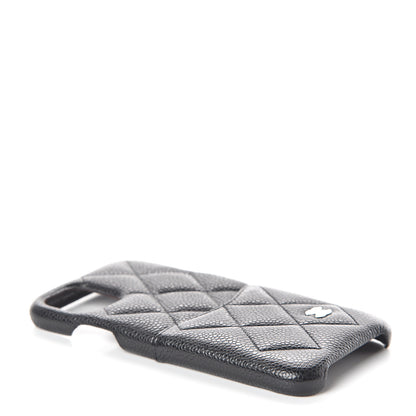 Chanel Caviar Quilted iPhone 11 Tech Case Black Burgundy 3 of 5