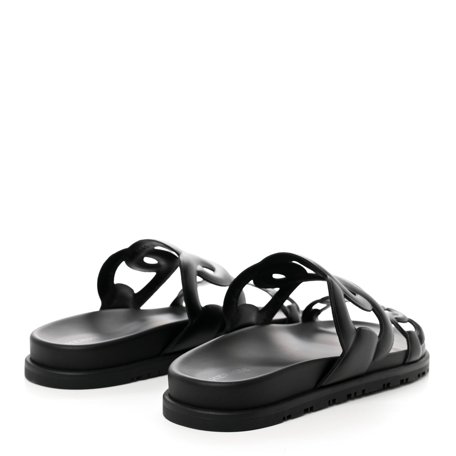Hermes Nappa Extra Sandals 37 Black 4 of 9