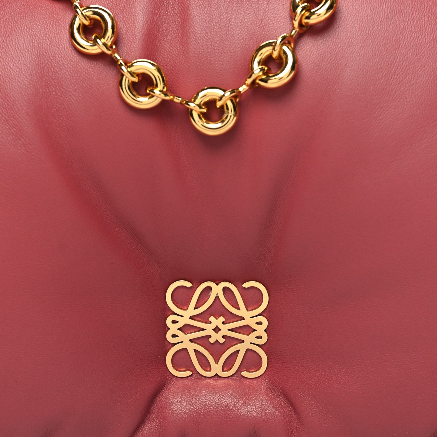 Lambskin Goya Puffer Bag Plumrose