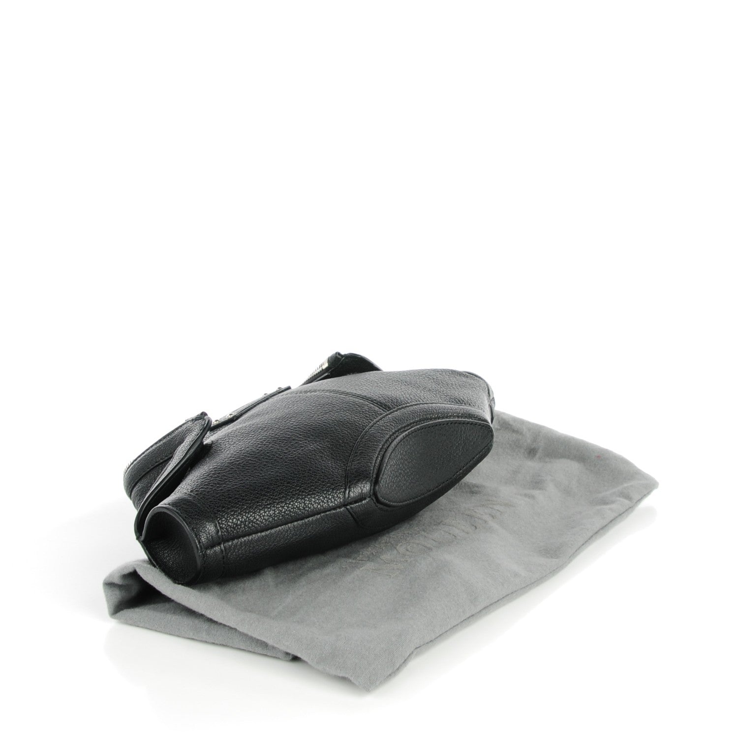 Alexander McQueen Calfskin De Manta Clutch Black 4 of 7