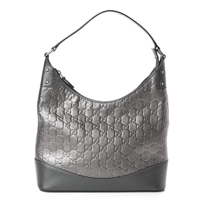 Gucci Guccissima Small Shoulder Bag Pewter 1 of 10