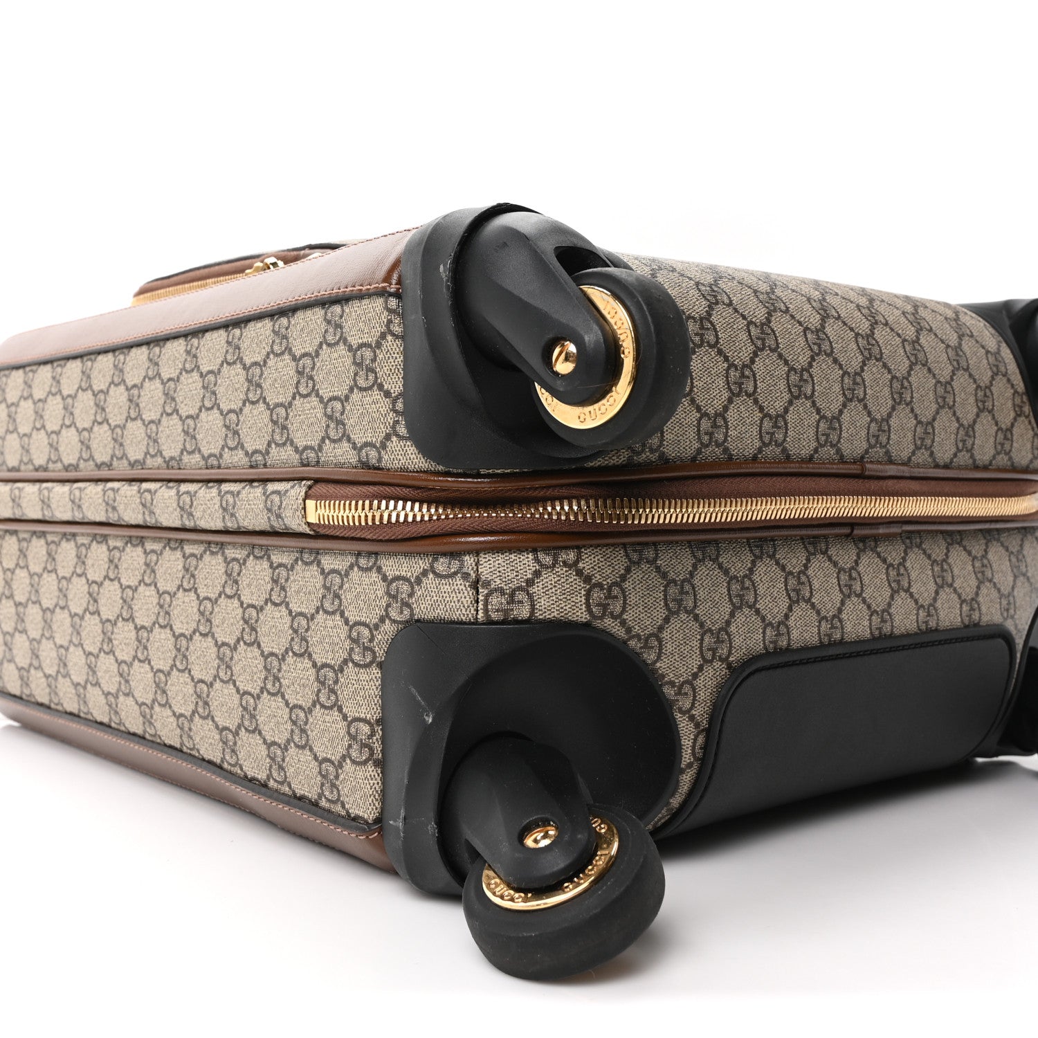 Gucci GG Supreme Monogram Calfskin Carry On Trolley Beige Ebony 8 of 9