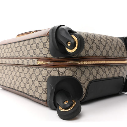 Gucci GG Supreme Monogram Calfskin Carry On Trolley Beige Ebony 8 of 9