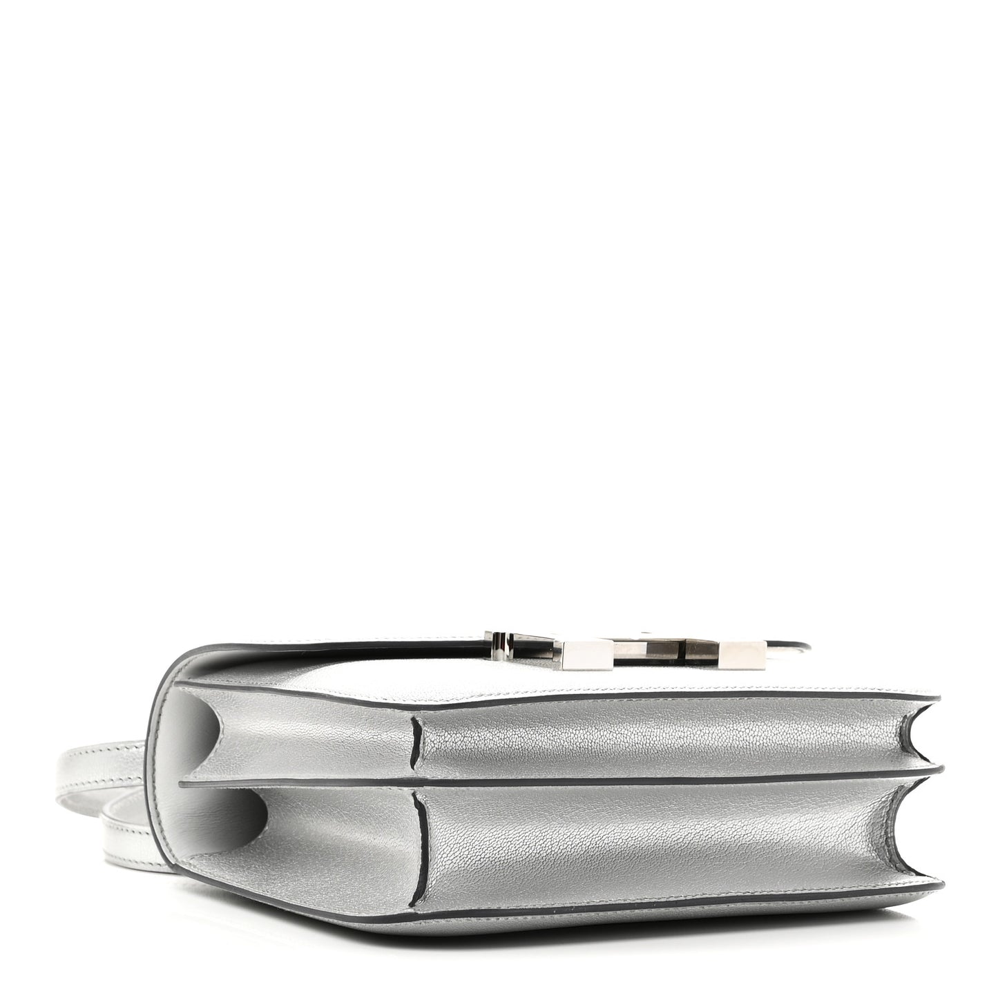 Metallic Chevre Chamkilight Constance 18 Argent