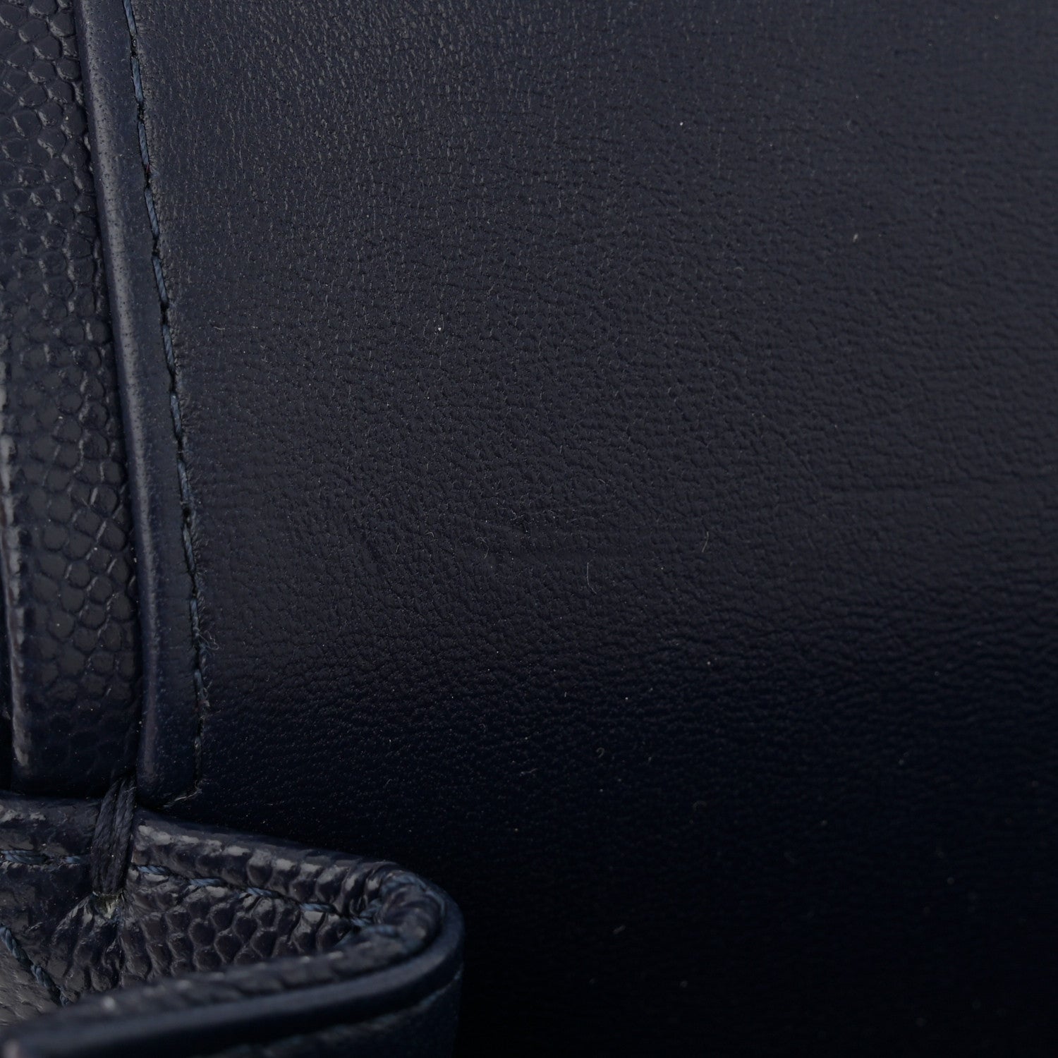 Chanel Caviar Quilted Medium Double Flap Dark Blue 12 of 13