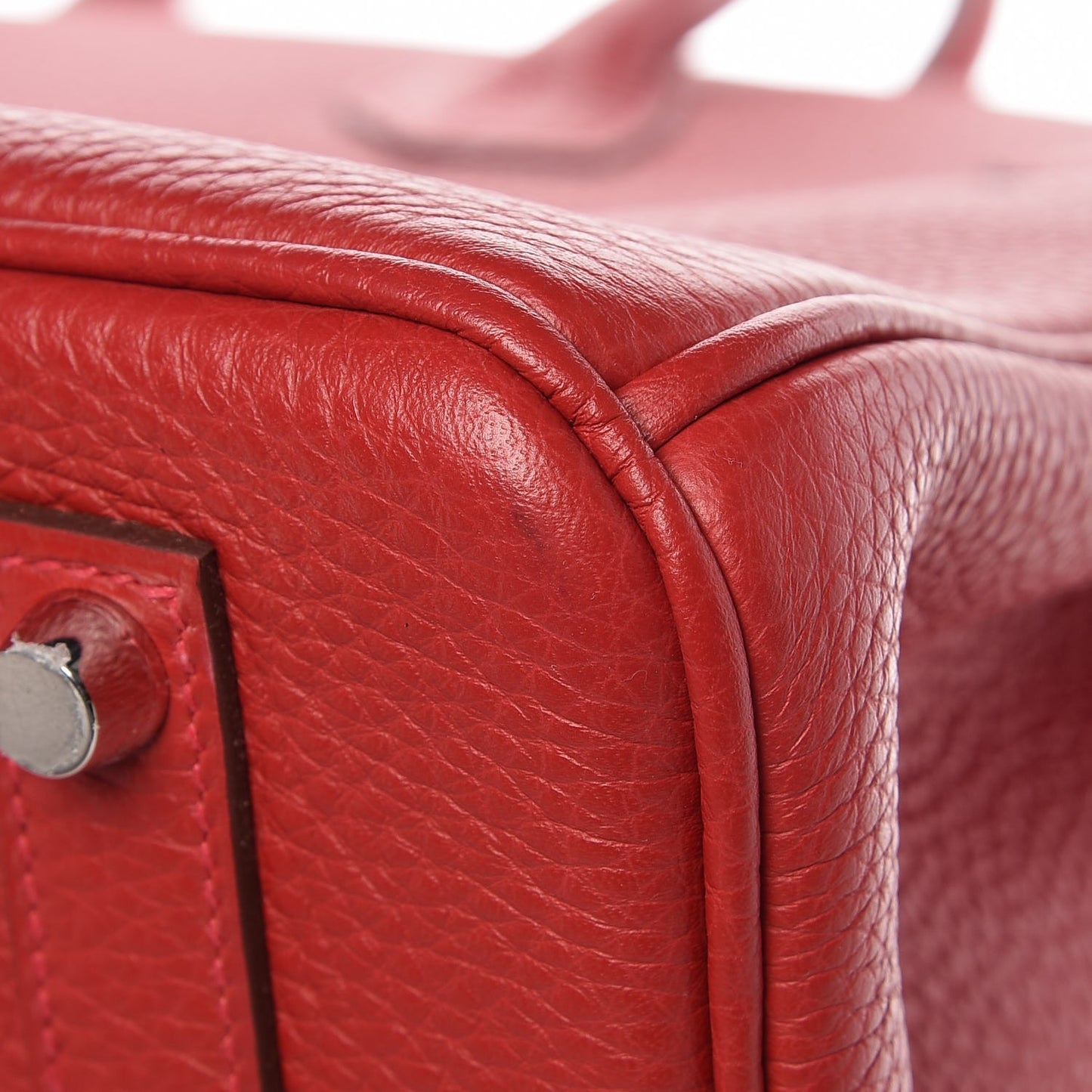 Taurillon Clemence Birkin 35 Rouge Casaque