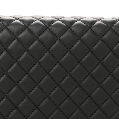 Chanel Calfskin Quilted New Medium Boy Top Handle Flap Black 8 of 12