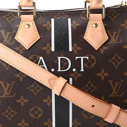 Louis Vuitton Monogram My LV Heritage Speedy Bandouliere 25 Black White 9 of 10