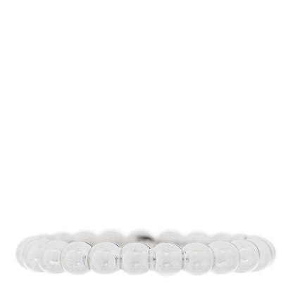 Van Cleef & Arpels 18K White Gold Medium Perlee Ring 51 5.75 3 of 5