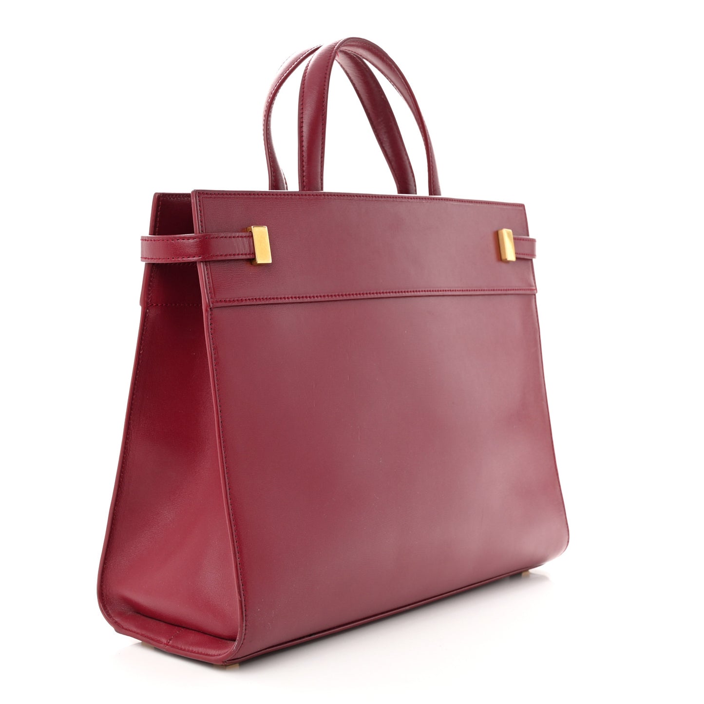 Calfskin Small Manhattan Shopper Tote Red