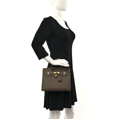 Hermes Epsom Birkin Sellier 25 Etoupe 2 of 10