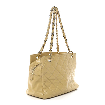 Chanel Caviar Quilted Petit Timeless Tote PTT Beige 3 of 14