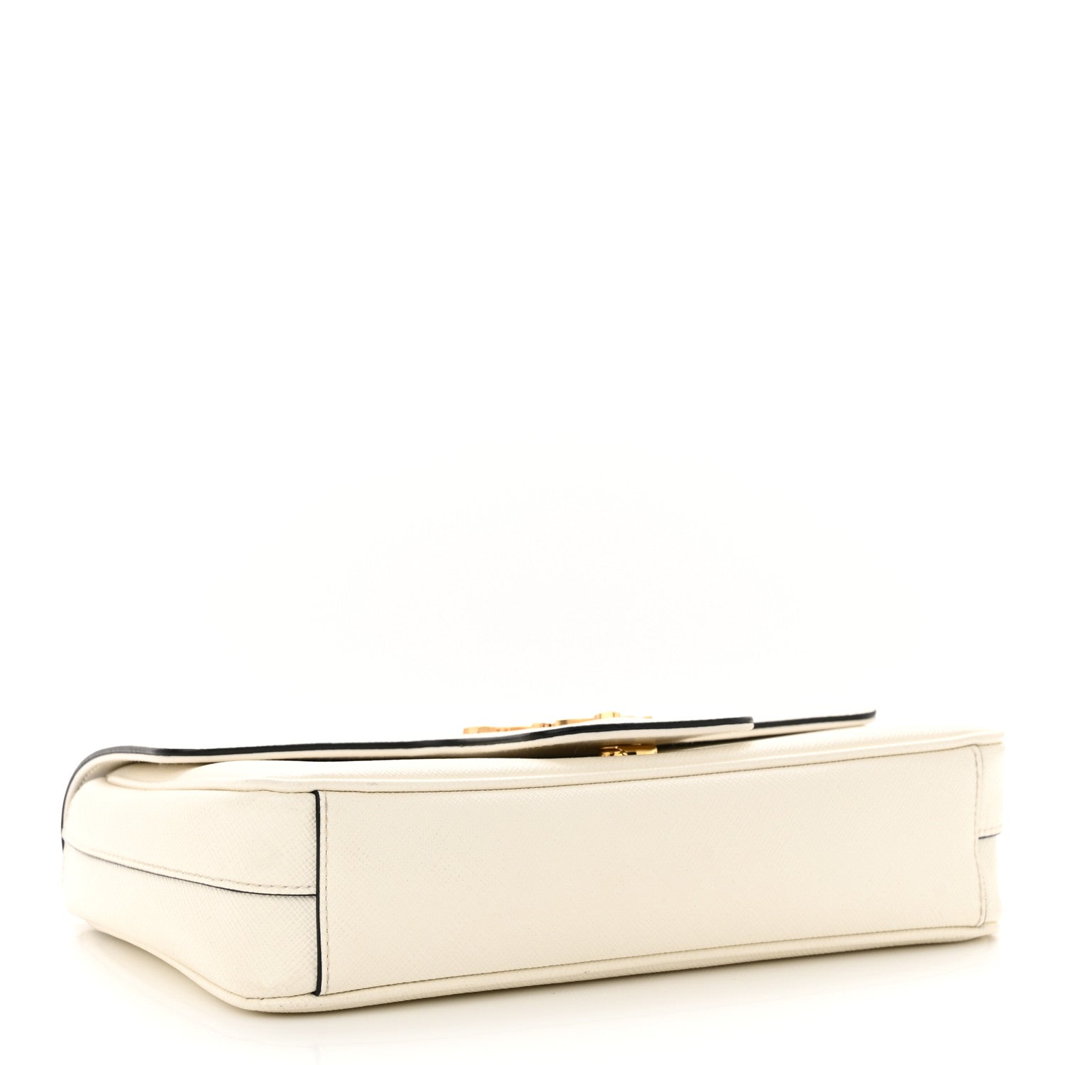 Prada Saffiano Flap Shoulder Bag Talco 4 of 13