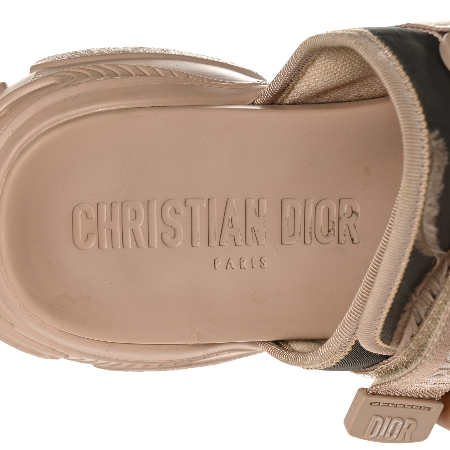 Technical Fabric D-Wander Slide Sandals 40 Beige