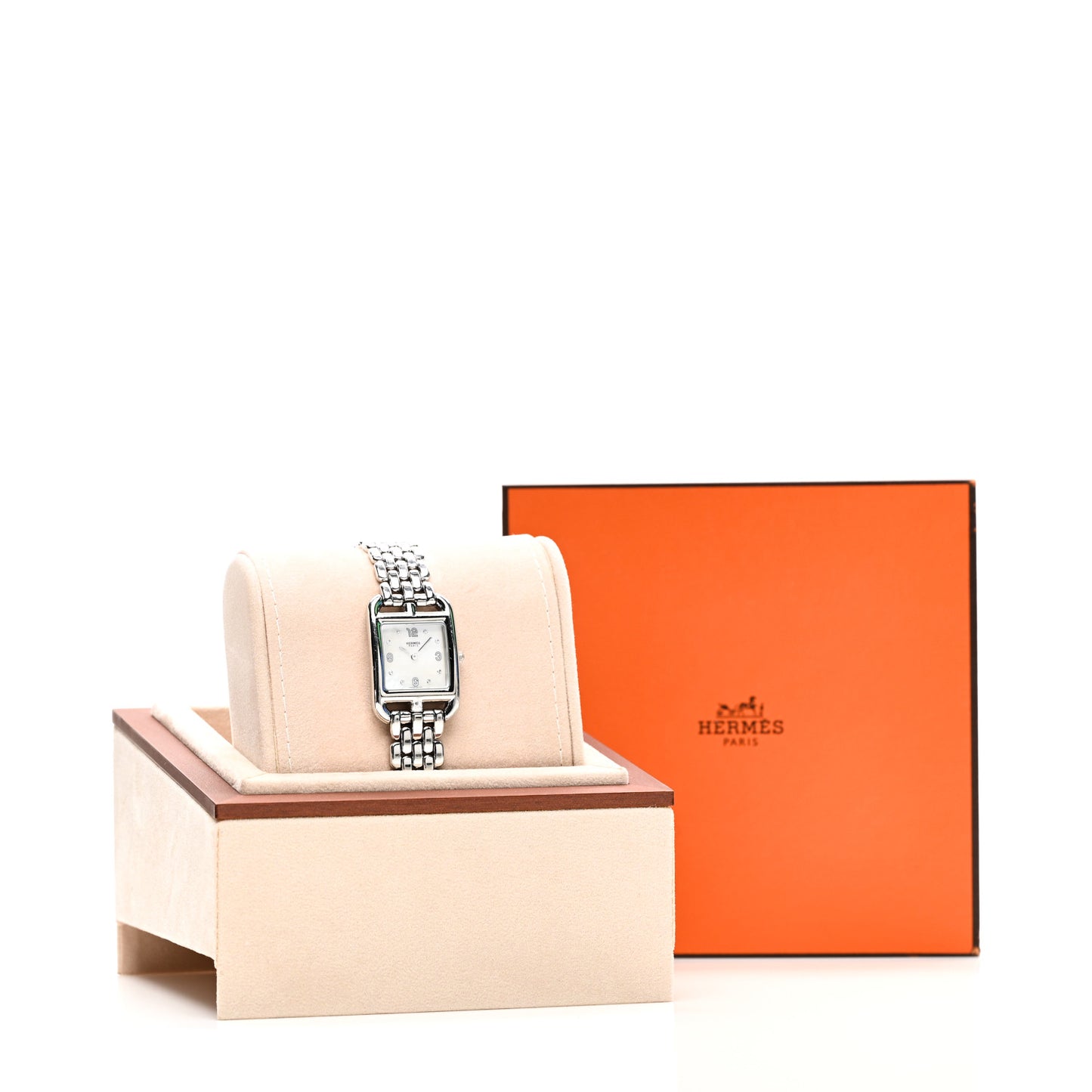 Stainless Steel Diamond Mother of Pearl 23mm Cape Cod Quartz Watch