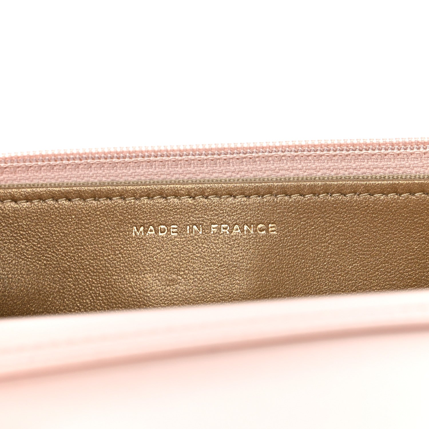 Chanel Lambskin Quilted CC Pearl Crush Wallet on Chain WOC Light Beige 7 of 11