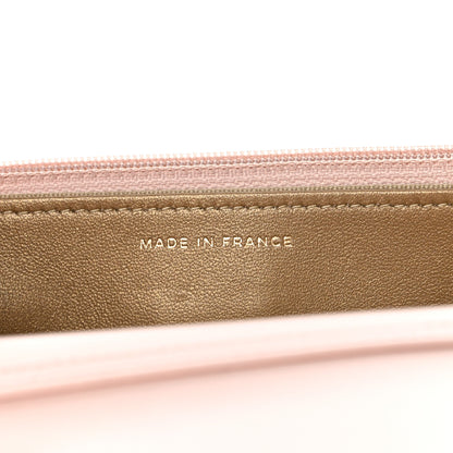 Chanel Lambskin Quilted CC Pearl Crush Wallet on Chain WOC Light Beige 7 of 11