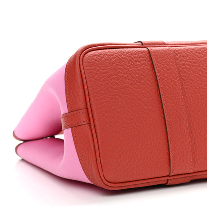 Hermes Toile Militaire Vache Country Garden Party Tote 30 Bubblegum Rouge Duchesse 9 of 10