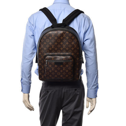 Louis Vuitton Monogram Macassar Josh Backpack 2 of 11