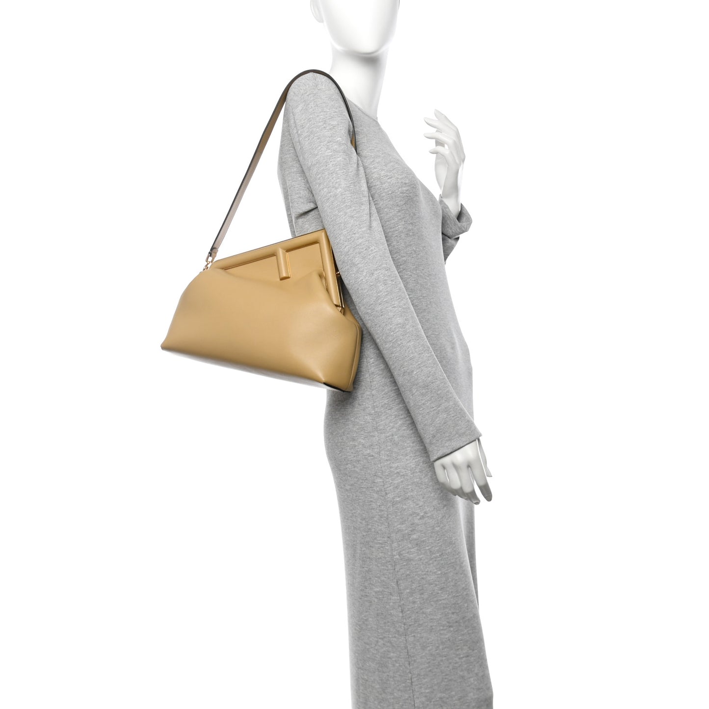 Shiny Nappa Medium Fendi First Sahara