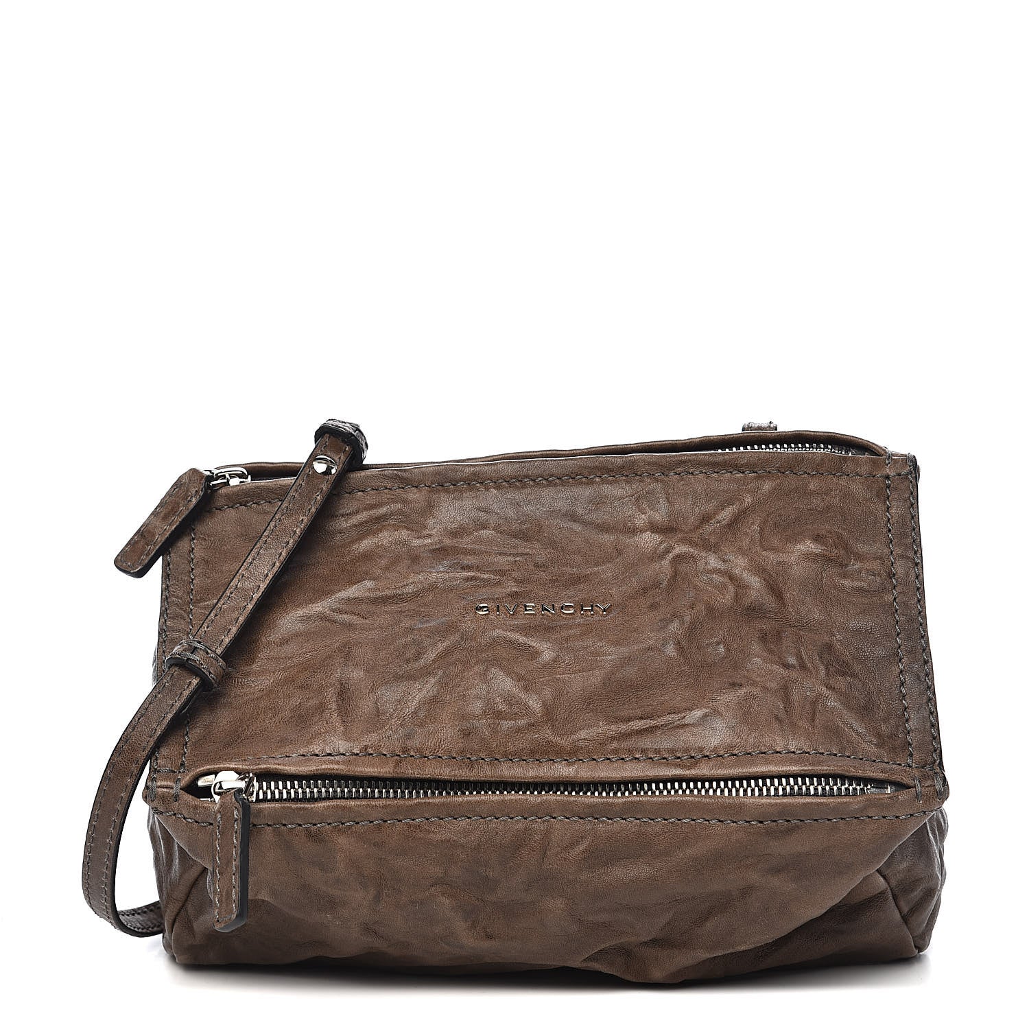 Givenchy Tumbled Sheepskin Mini Pandora Charcoal 1 of 10