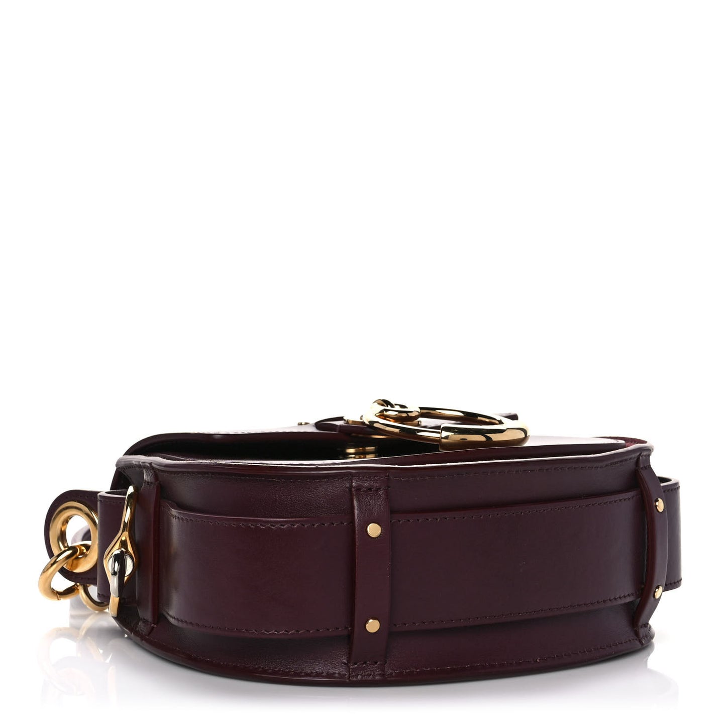 Calfskin Small Tess Bag Burnt Brown