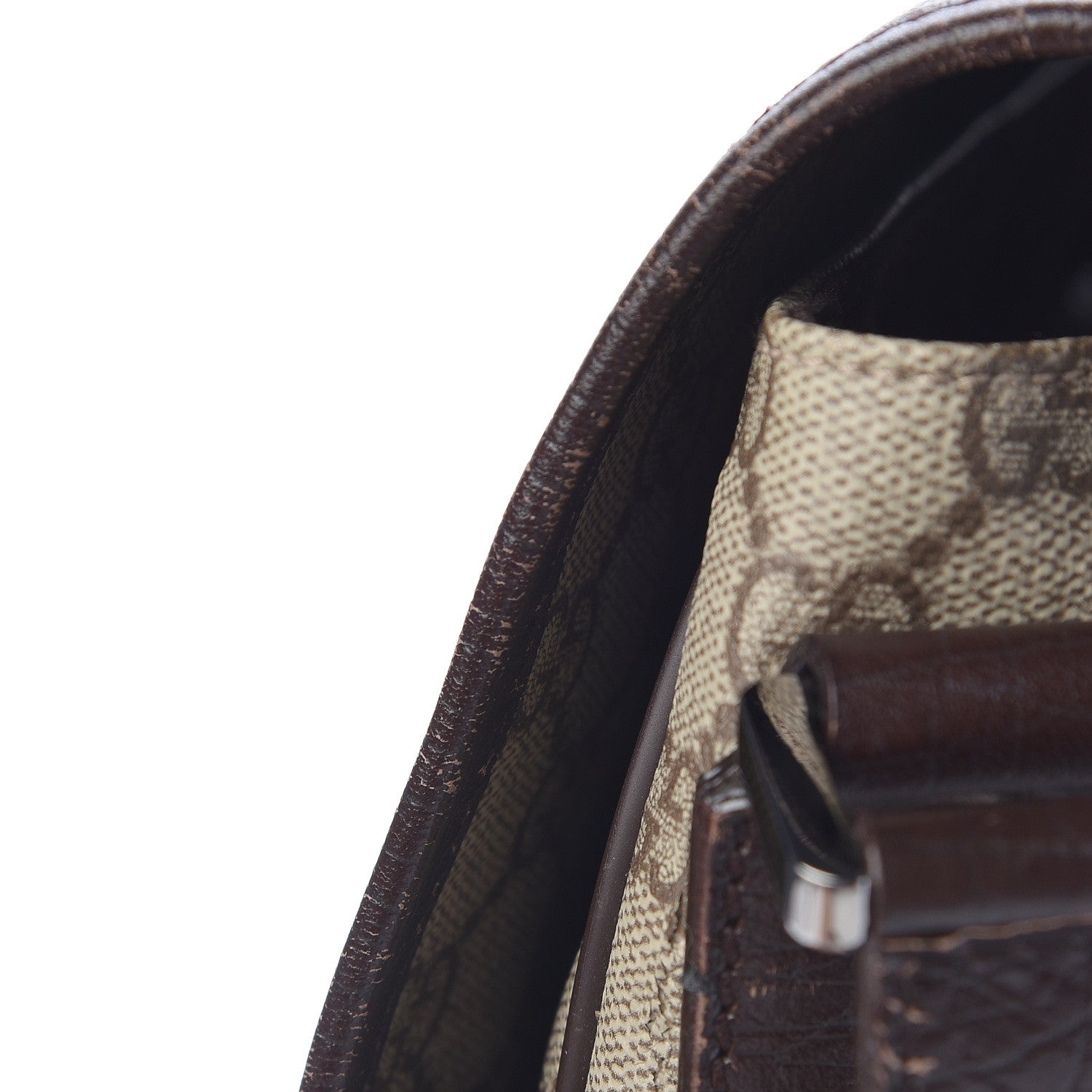 Gucci GG Plus Monogram Web Large Flap Messenger Bag Beige Dark Brown 18 of 18