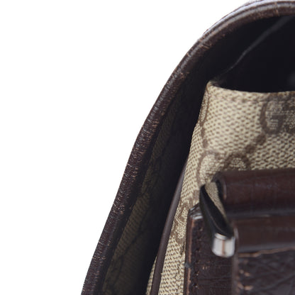 Gucci GG Plus Monogram Web Large Flap Messenger Bag Beige Dark Brown 18 of 18