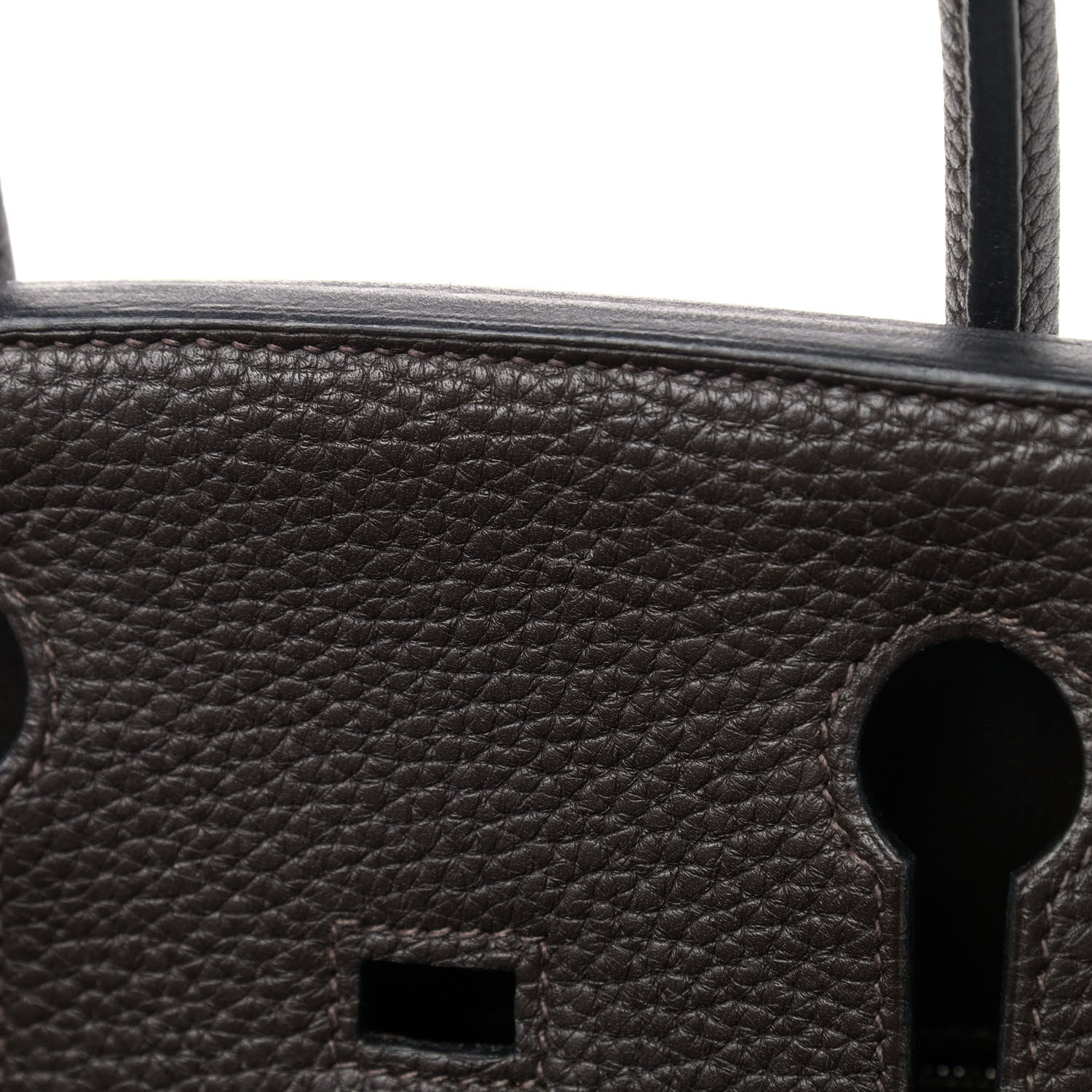 Hermes Taurillon Clemence Birkin 30 Chocolate 14 of 14