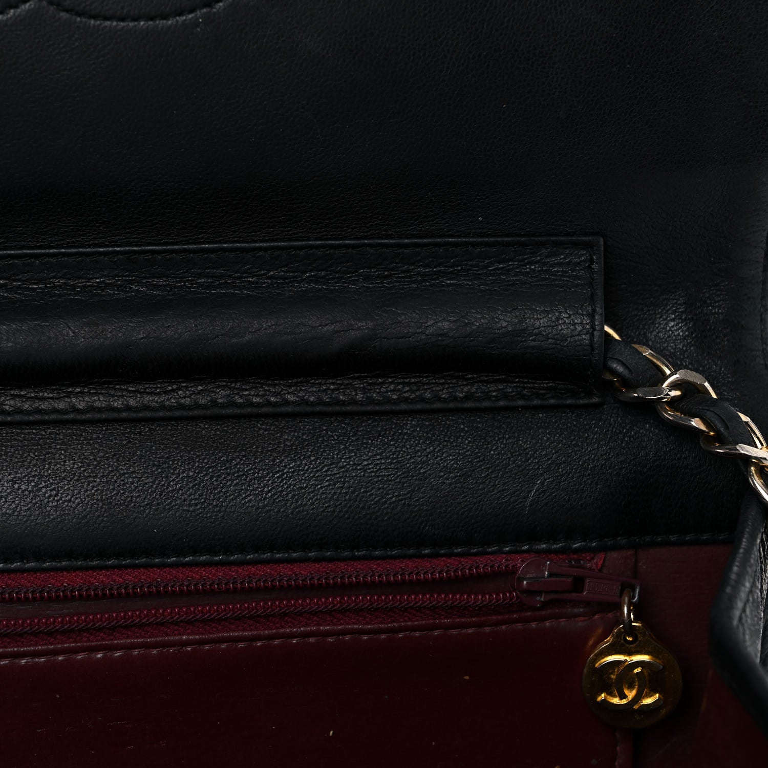 Chanel Lambskin Quilted Wallet On Chain WOC Black 19 of 28