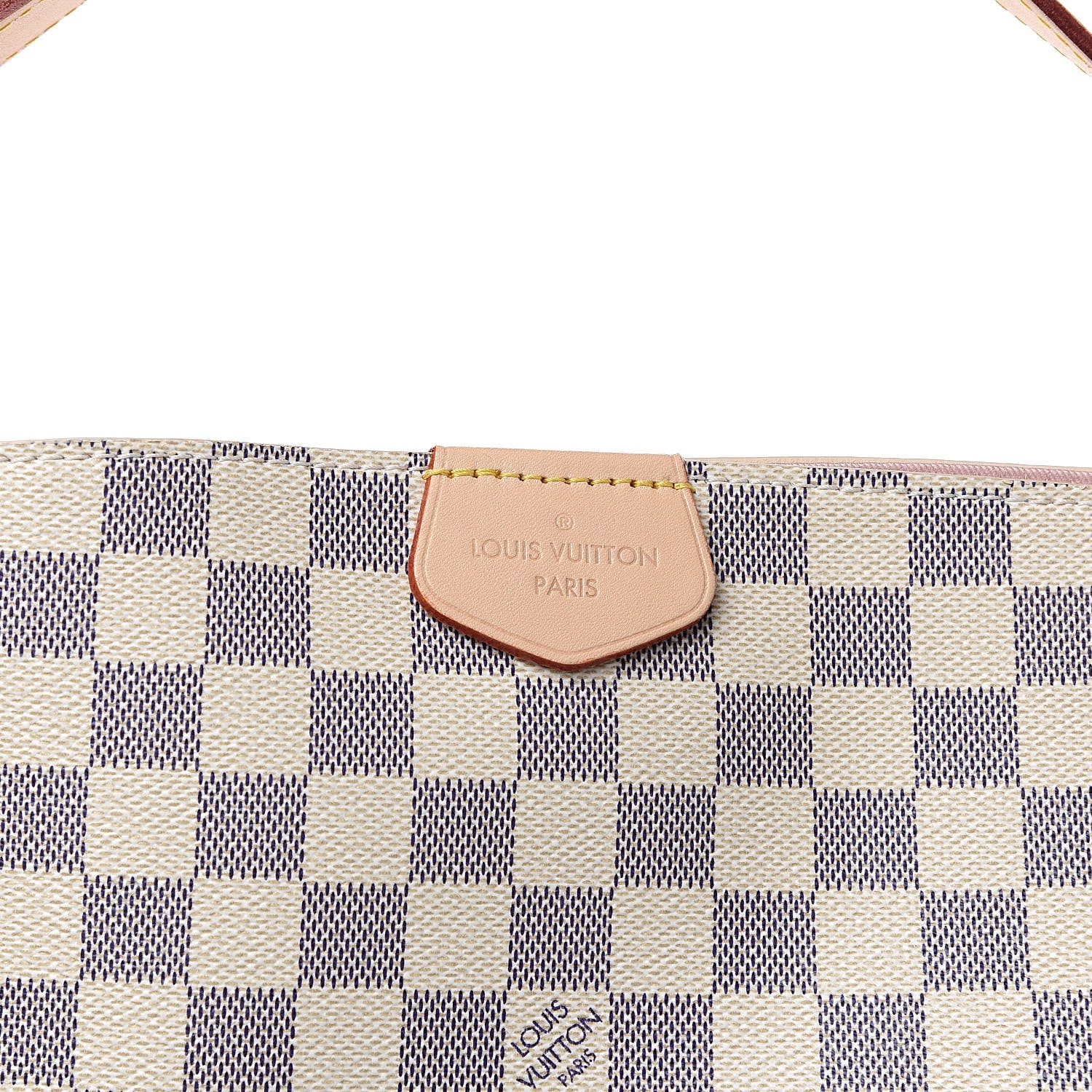 Louis Vuitton Damier Azur Graceful MM Rose Ballerine 11 of 11