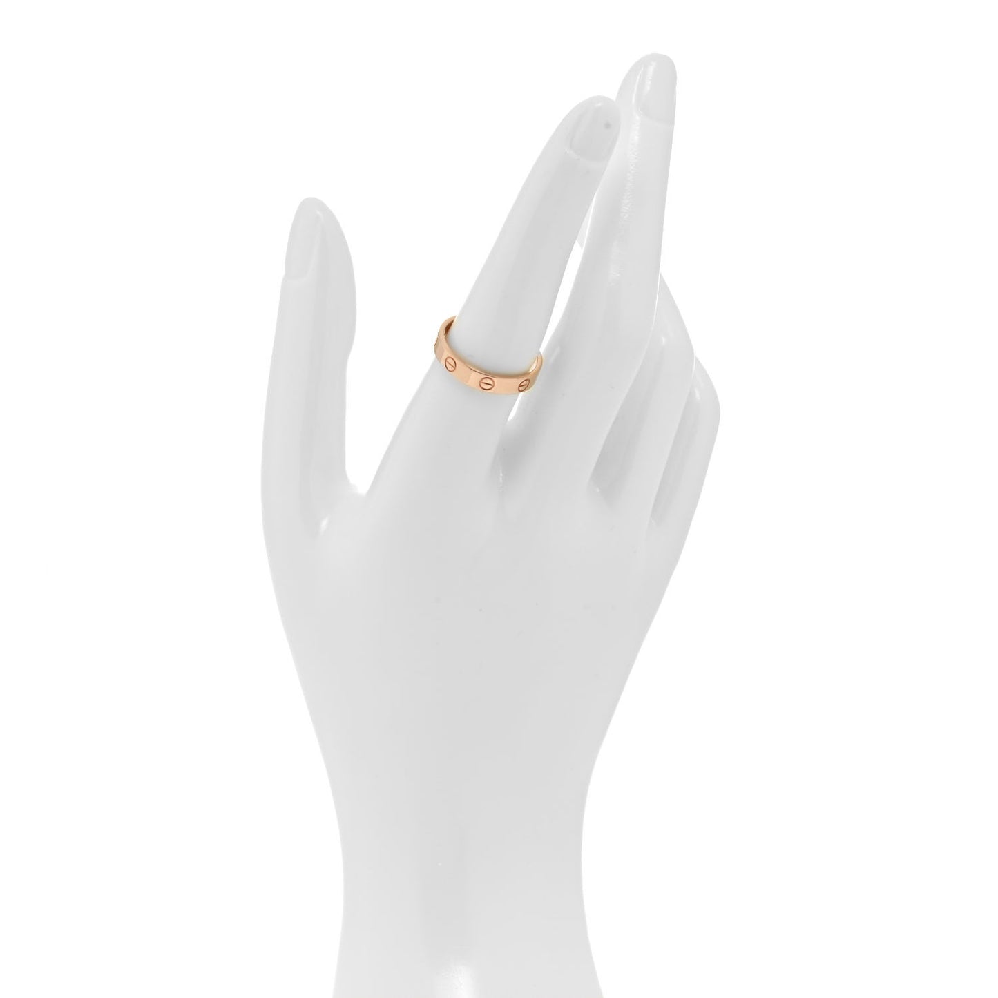 18K Pink Gold 3.5mm LOVE Wedding Band Ring 57 8