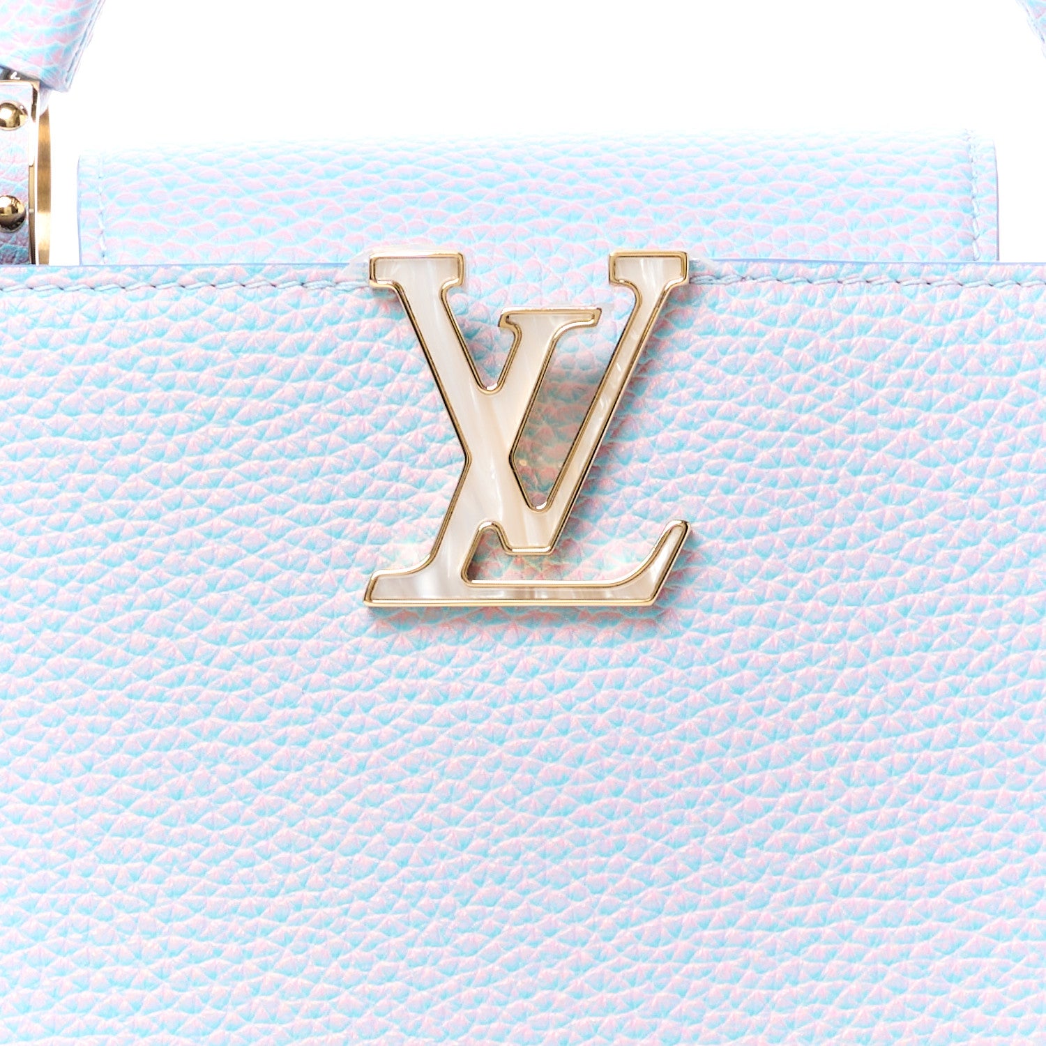 Louis Vuitton Taurillon Summer Stardust Capucines BB Lilas Purple 7 of 9