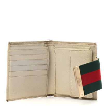 Gucci Monogram Web Ladies Web French Wallet Off White 5 of 12