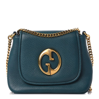 Gucci Dollar Calfskin Small 1973 Chain Shoulder Bag Deep Cobalt 1 of 10