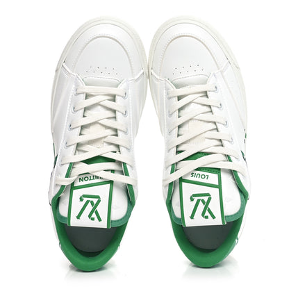 Louis Vuitton Calfskin Charlie Sneaker 37 White Green 2 of 8
