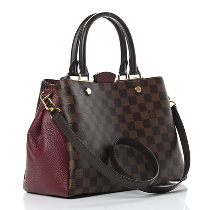 Louis Vuitton Damier Ebene Cuir Taurillon Brittany Bordeaux 3 of 10