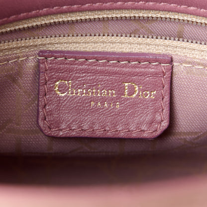 Christian Dior Suede Cannage Mini Lady Dior Pink 6 of 10