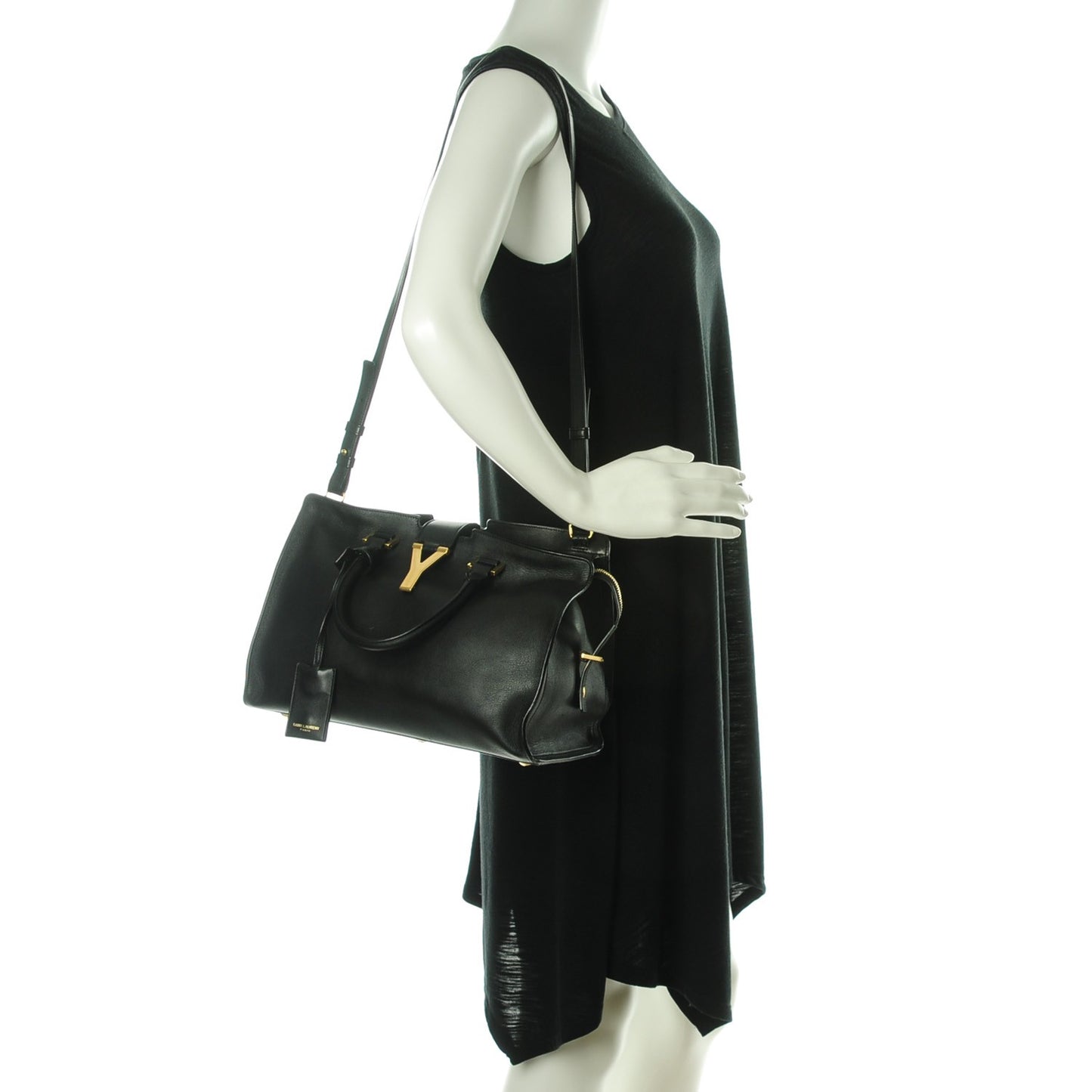 Calfskin Small Classic Y Cabas Black