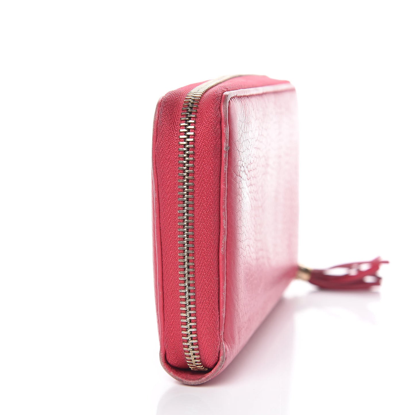 Pebbled Calfskin Soho Zip Around Wallet Pink