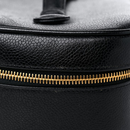 Chanel Caviar Vanity Cosmetic Case Black 13 of 15
