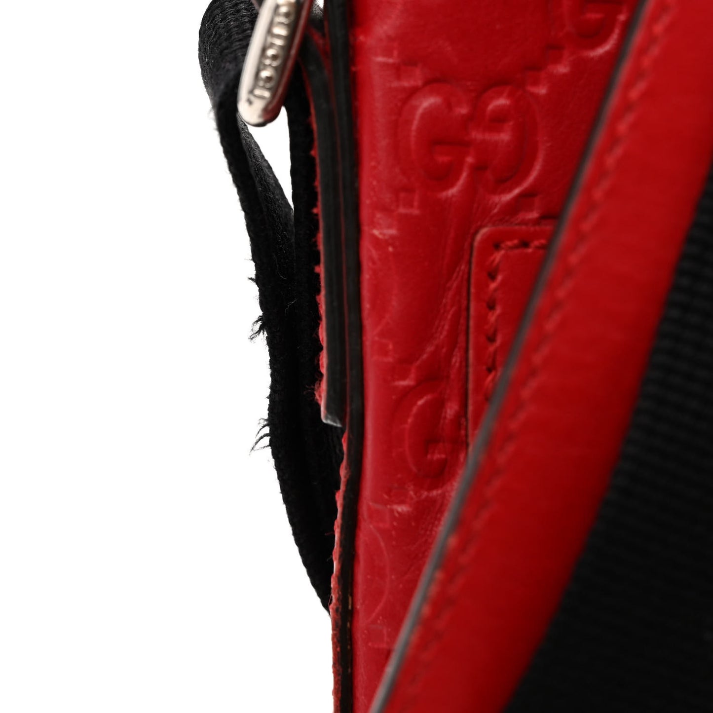 Guccissima Signature Small Messenger Bag Hibiscus Red