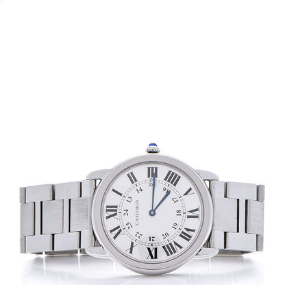 Cartier Stainless Steel 36mm Ronde Solo Quartz Watch 3 of 9