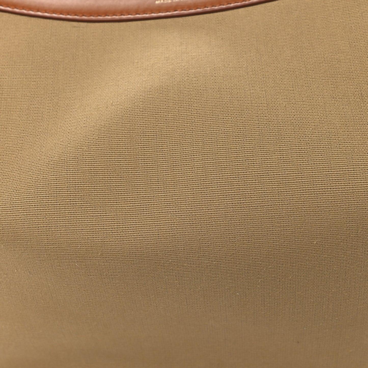 Canvas Calfskin Augustina Hobo Tan Honey