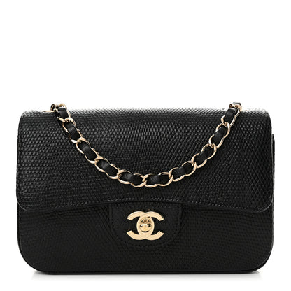 Chanel Lizard Mini Rectangular Flap Black 1 of 13