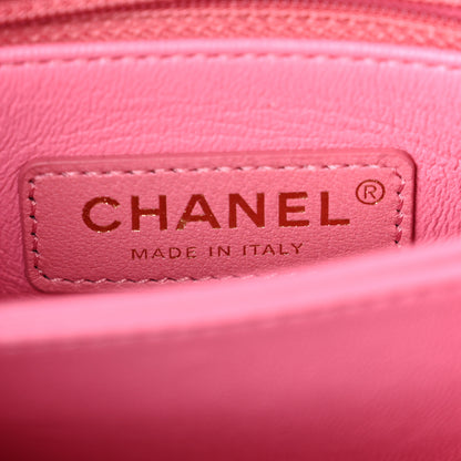 Chanel Goatskin Quilted Rainbow Extra Mini Coco Handle Flap Black 6 of 10