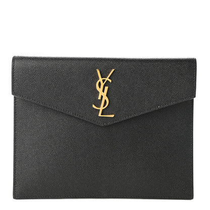Saint Laurent Grain De Poudre Uptown Baby Pouch Black 1 of 7