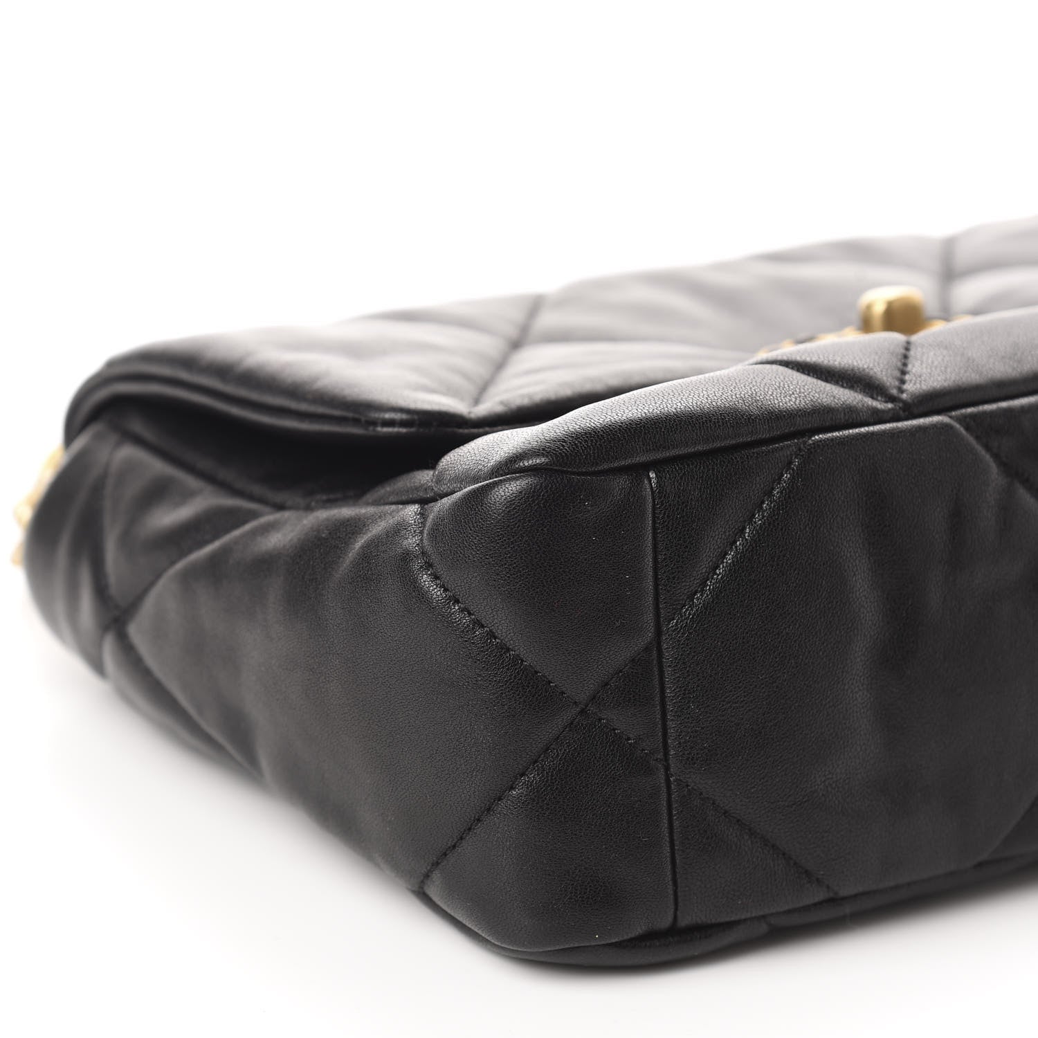 Chanel Lambskin Quilted Medium 19 Flap Black 6 of 11